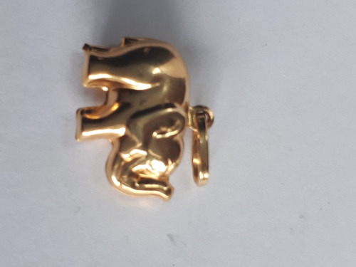 Dije Elefante En Oro 18k Sellado