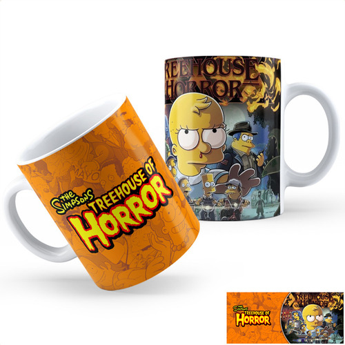 Taza Cerámica Los Simpson Casita Del Terror Aa Calidad