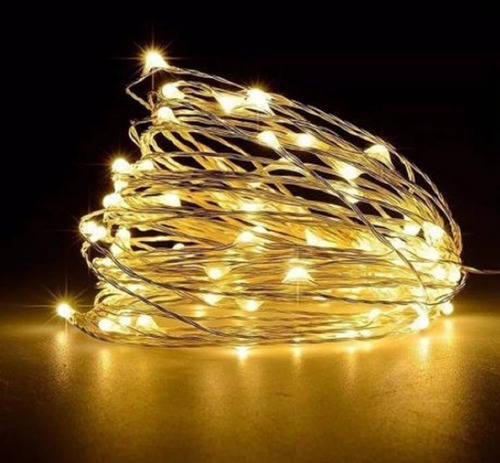 Imagem 4 de 9 de Kit 15 Fio Fada Cordão Luz Cores Natal 3mts 30 Leds+ Pilhas