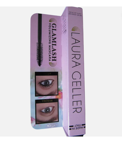 Máscara Laura Geller Glam Lash, Voluminizadora, Color Negro,