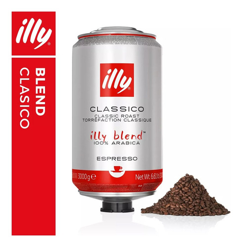 Cafe Illy Grano Blend Lata 3 Kg 100% Arabica