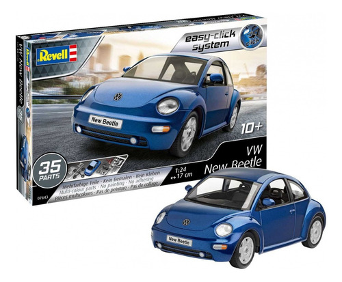Revell Easy-click Vw New Bettle Fusca 1/24 35 Pçs 07643