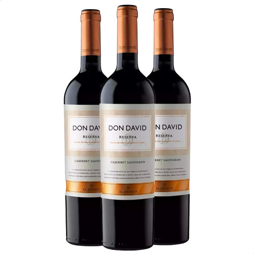 Vino Tinto Don David Reserva Cabernet Sauvignon - Caja X3