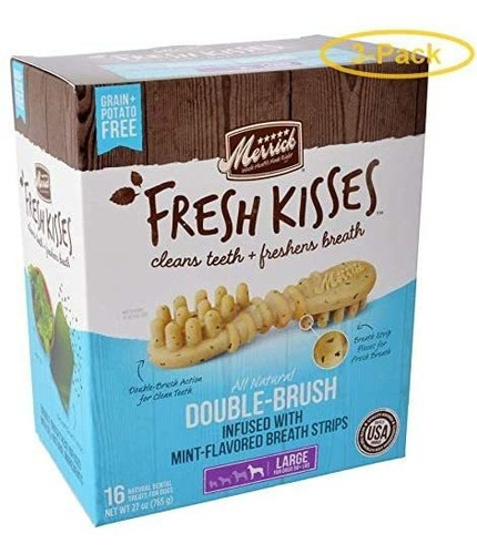 Merrick Fresh Kisses - Juego De 3 Golosinas Dentales Con Cep