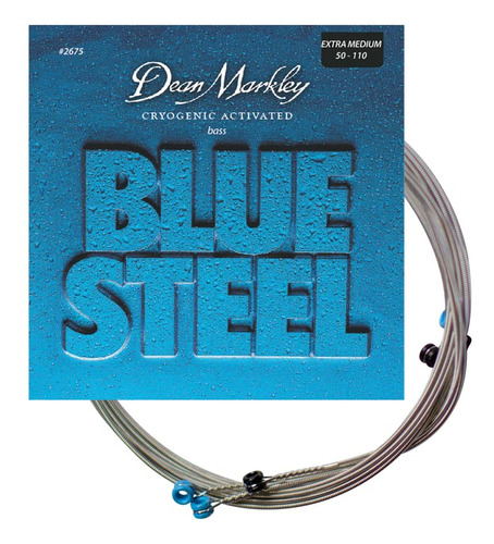 Cuerdas De Bajo Eléctrico Dean Markley 2675 Blue Steel