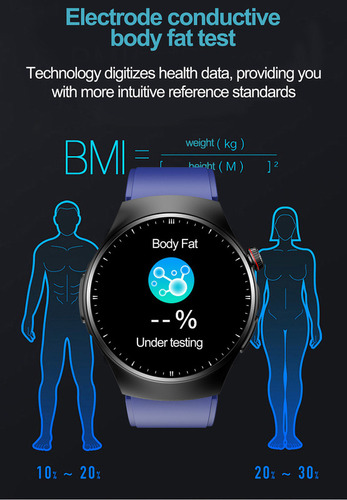Reloj Inteligente Para Hombre Para Huawei Ios / Ecg /bg/bt