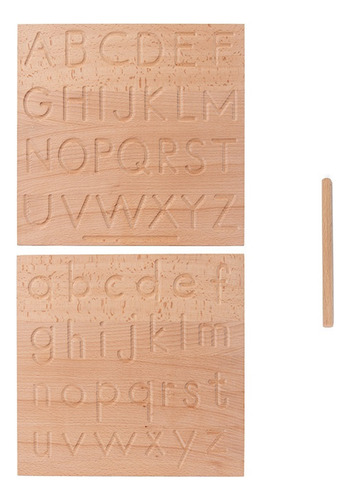 Tablero Braille De Madera Con Geometría De Letras Digitales