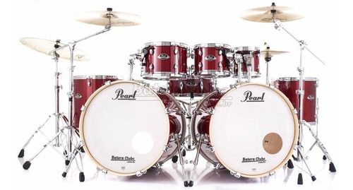 Bateria Pearl Export Exl Lacquer Natural Cherry Double Bass 