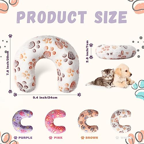 Almohadas Suaves Para Mascotas 4 Unidades, Juguete Calmante