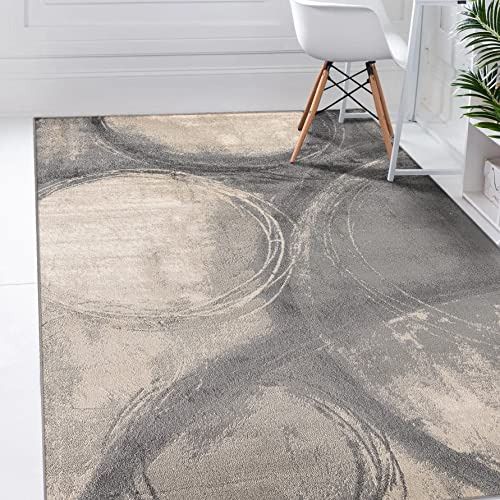 Howell Collection Abstract Gray 5x7 Area Rug