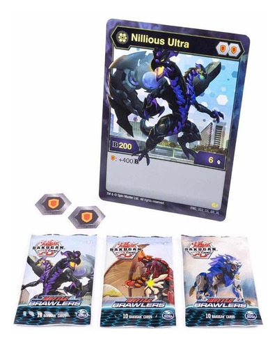 Bakugan Nillious Kit De Cartas Y Material De Colección