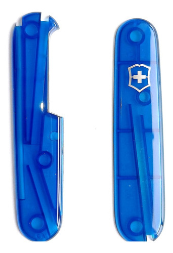 Tapas Cachas Repuesto 9,1 Cm Navaja Victorinox Azul Transp.