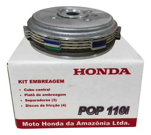 Kit Embreagem Pop 110i Original Honda 