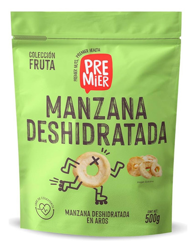 Manzana Deshidratada Premier 500 G Snack Saludable