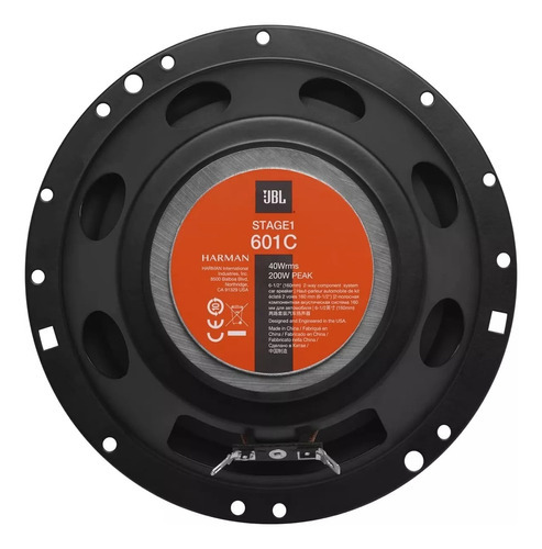 Set De Medios De 6.5 PLG Jbl Stage1 601c 200w Max / 40w Rms Color Negro