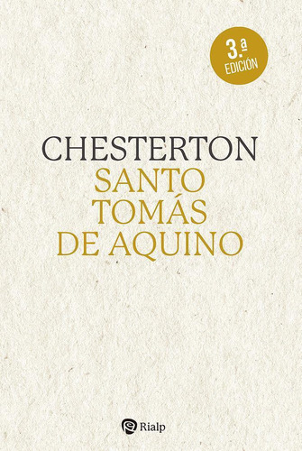 Libro: Santo Tomas De Aquino. Chesterton, G.k. Ediciones Ria