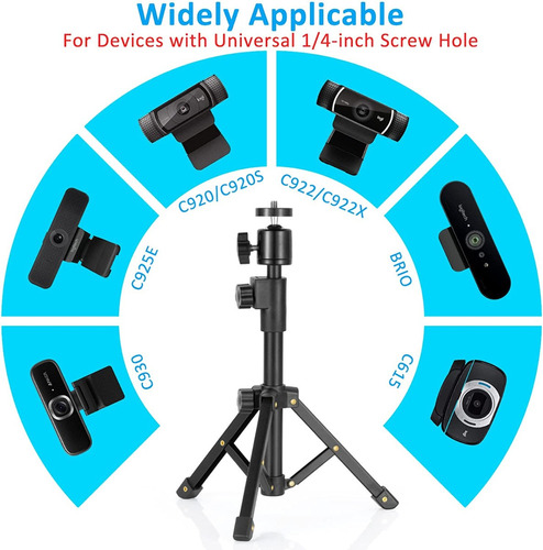 Tripode Para Telefonos 31cm Webcams Telefono Camaras