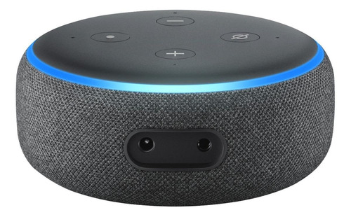 Imagem 3 de 4 de Amazon Echo Dot 3rd Gen com assistente virtual Alexa charcoal 110V/240V