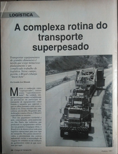 Revista Carga Nº71 (fita Adesiva Na Capa)