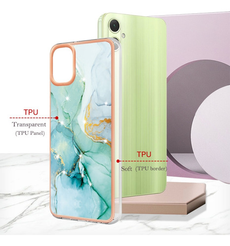 Compatible Funda De Tpu De Mármol For Samsung Galaxy A16 5g For Samsu