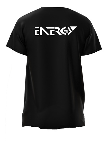 Playera Negra Para Hombre Energy Personalizada