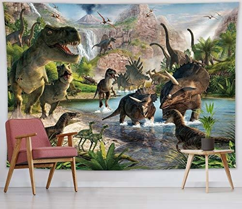 Hvest Jurassic Dinosaur Tapiz Salvaje Antiguo Depredador Ani