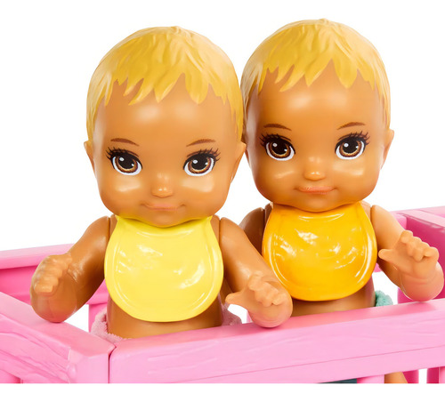 Barbie Skipper Set Cuidado Gemelos Playset