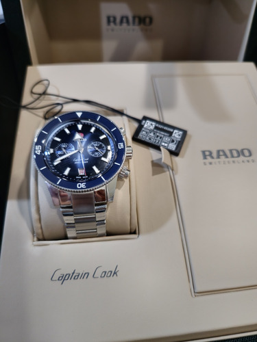 Reloj Rado Captain Cook Cronografo Full Set Azul