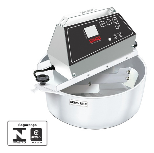 Imagem 2 de 5 de Maquina Inox Mexe Doce 10 L + Timer Frete Gratis