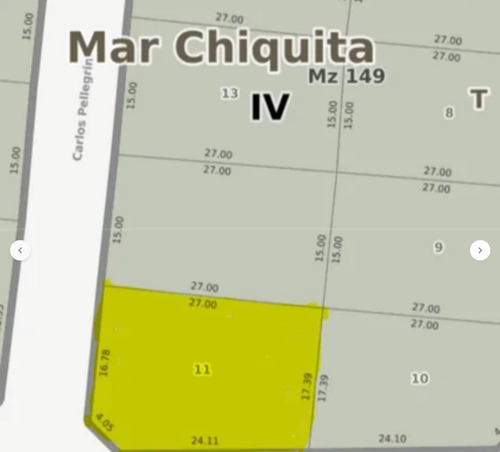 En Venta. Lote De 497m² En Esquina. Zona Santa Clara / Camet Norte.