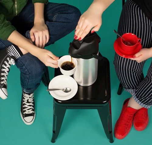 Garrafa Térmica Para Café Agua Chá 1,9l C/ Alavanca Inox Mor
