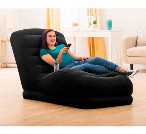 Poltrona Mega Lounge Preta 68595 Intex