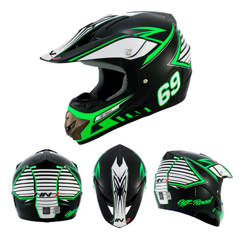 Casco Para Moto De Niños Pro-biker, Certificado.