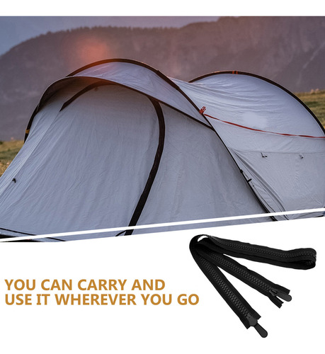 Cremallera Resistente De 150 Cm Con Doble Cremallera De Sepa