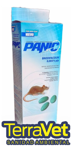 Veneno Panic Ratas Y Ratones X 100 G Caja X 10 U (dispenser)