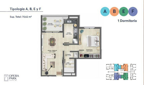 Departamento En Venta De 1 Dormitorio En Complejo Opera Park!!!