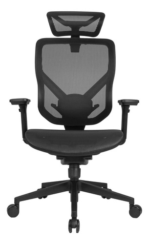 Cadeira Office Dt3 Unic-m Black - 13583-0 Cor Preto Material Do Estofamento Mesh Vintex-i