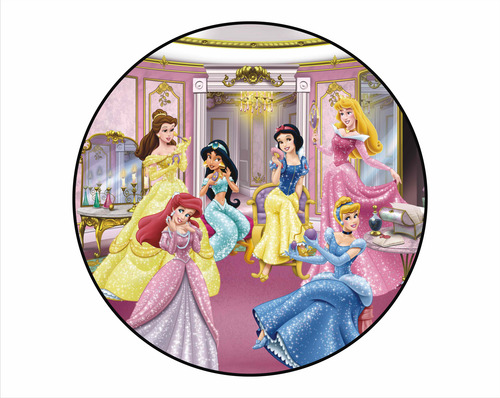 Banners Circulares Con Dobladillos En Los Bordes-princesas
