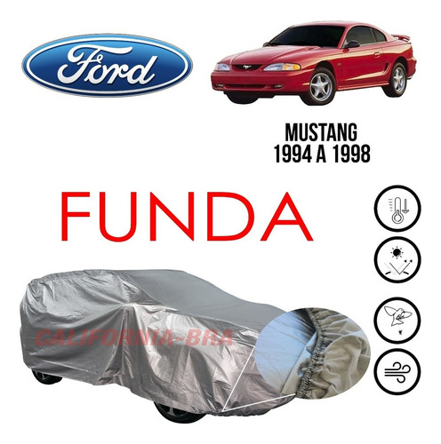 Cover Impermeable Broche Eua Ford Mustang 1994 95 96 97 98