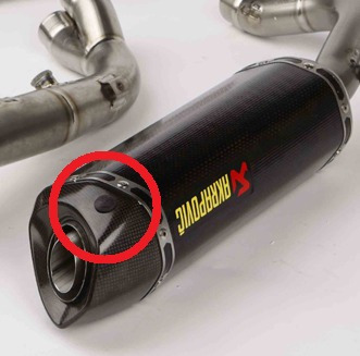 Tapon Akrapovic P-guv004 Goma Original Alta Temperatura