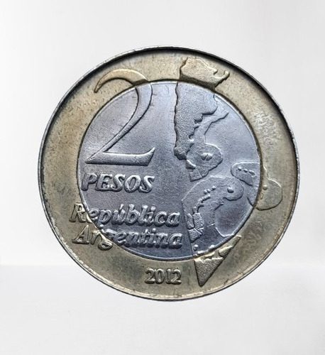 Argentina Moneda 2 Pesos De Malvinas Año 2012  Sin Circular