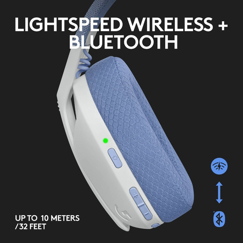 Imagen 3 de 10 de Auricular Gamer Inalámbrico Logitech G435 Lightspeed Blanco