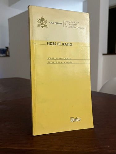 Carta Encíclica Fides Et Ratio - Juan Pablo Ii (Usado)