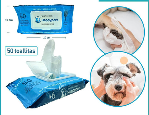 Toallitas Húmedas Para Limpieza De Perros Y Gatos