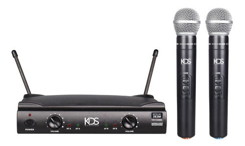 Microfone Sem Fio Duplo Kadosh Kds W382m