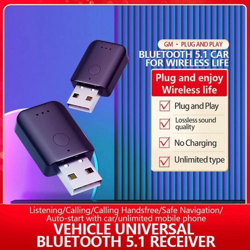 Imagen 10 de 11 de Receptor Bluetooth Usb Universal, Modulador De Radio Fm