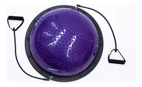 Xtreme Life pelota de equilibrio con ligas de resistencia color morado 60cm