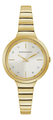 Reloj Mujer Bcbgmaxazria Bg50675003 Opportunity Correa Dorado Bisel Dorado Fondo Plateado