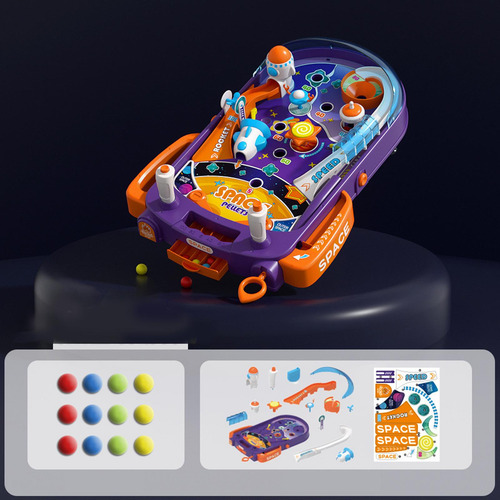 Máquina De Pinball Para Niños, Juguete De Con Luz
