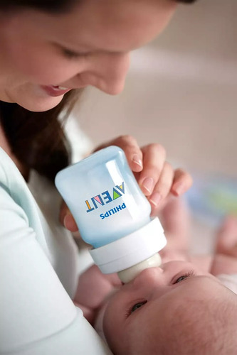 Kit 3 Mamadeiras Anticólica Azul 125ml 260ml 330ml - Avent